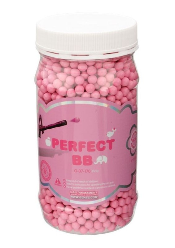 Airsoftové kuličky G&G Perfect 0,20g 2400ks růžové