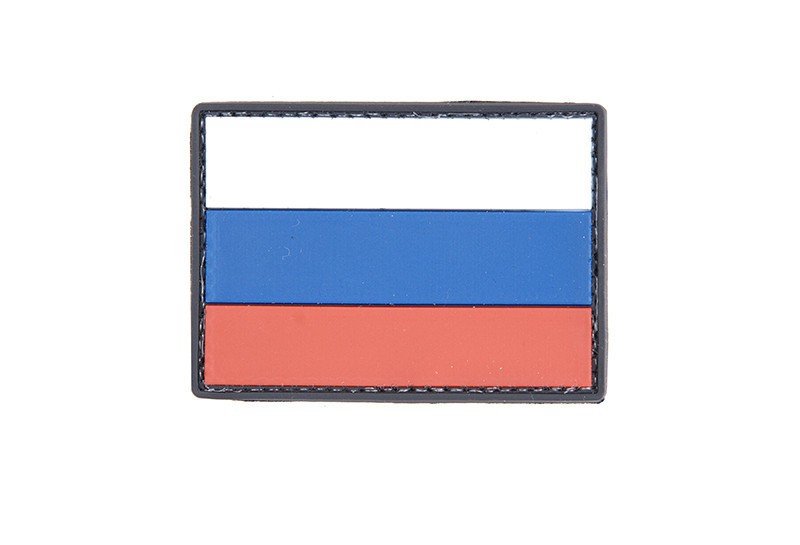 Nášivka na suchý zip 3D ruská vlajka  