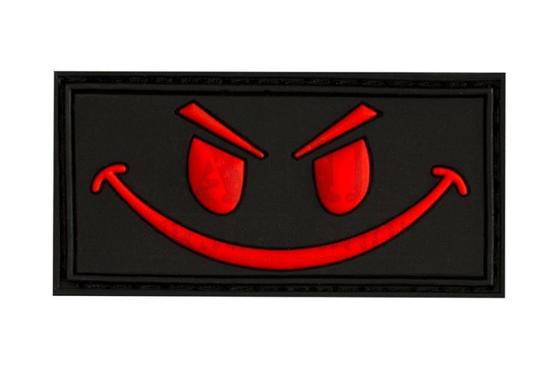 Nášivka na suchý zip 3D Evil Smiley Black Medic 