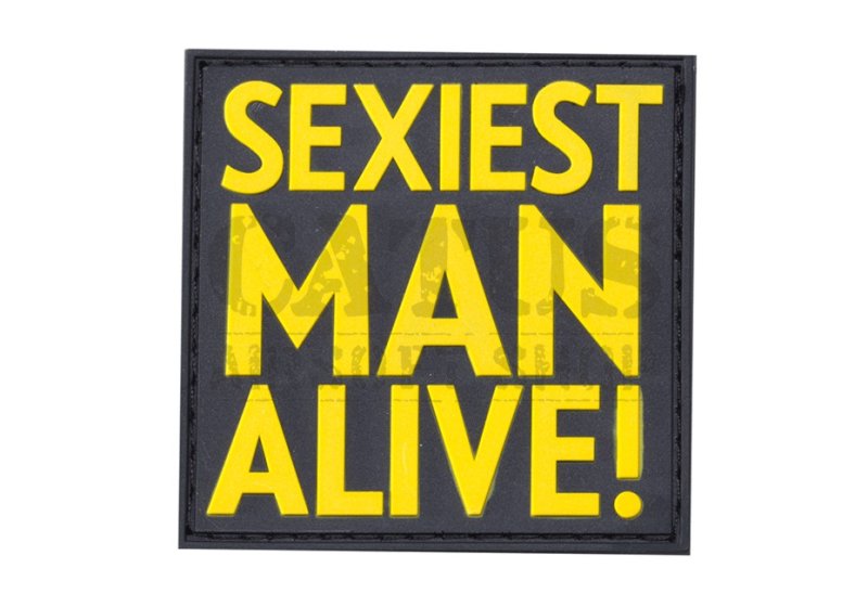 Nášivka na suchý zip 3D Sexiest Man Alive Žltá 