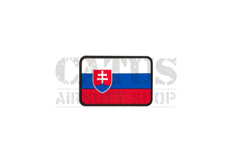Nášivka na suchý zip 3D slovenská vlajka Color 