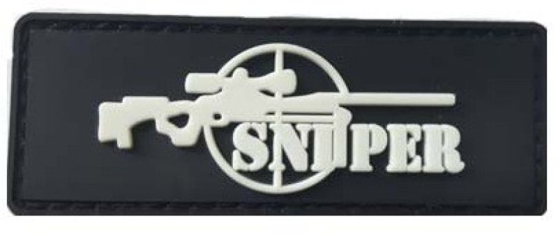 Nášivka na suchý zip 3D Sniper Delta Armory Černá 