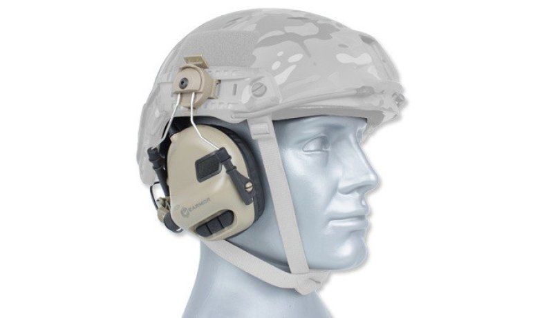 Sluchátka pro airsoftovou helmu FAST M31H Earmor Tan 