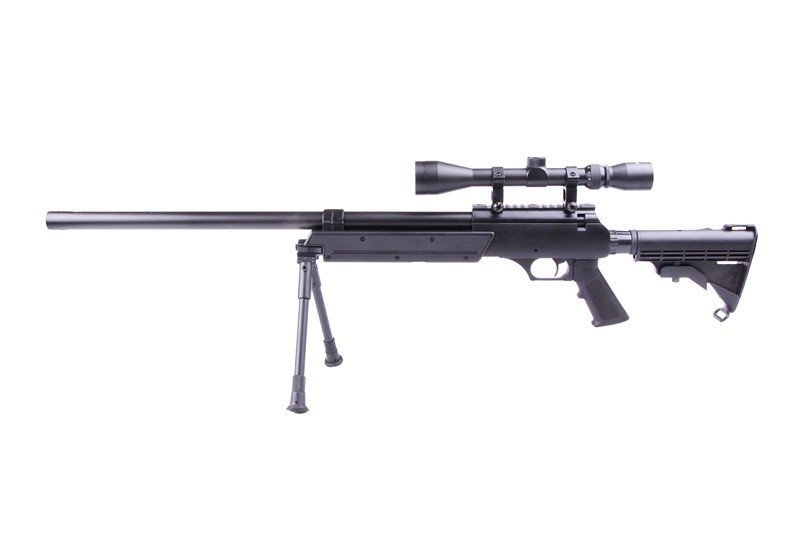 WELL Airsoft Sniper MB06D s puškohľadom a dvojnožkou  