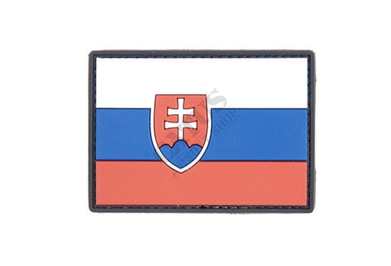 Nášivka na suchý zip 3D slovenská vlajka  
