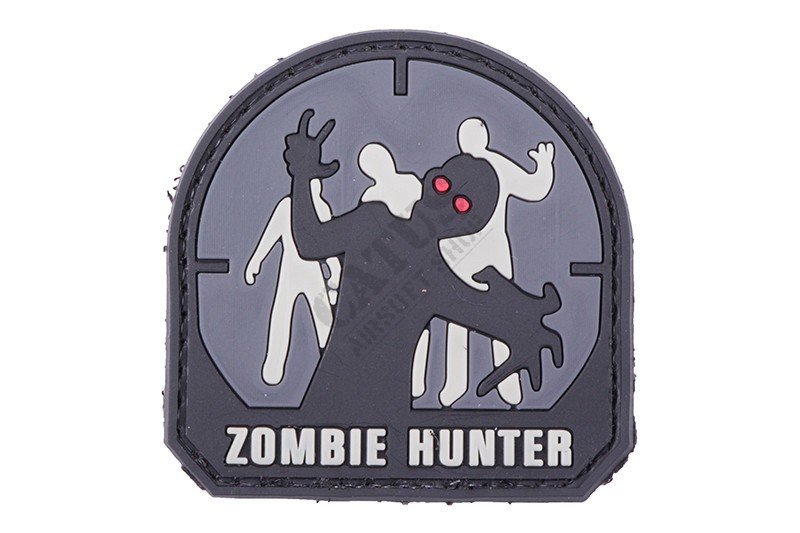 Nášivka na suchý zip 3D Zombie Hunter Černá 