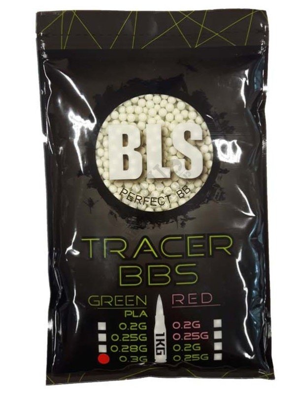 Airsoftové kuličky BLS Tracer 0,30g 3330ks Glow in the Dark 