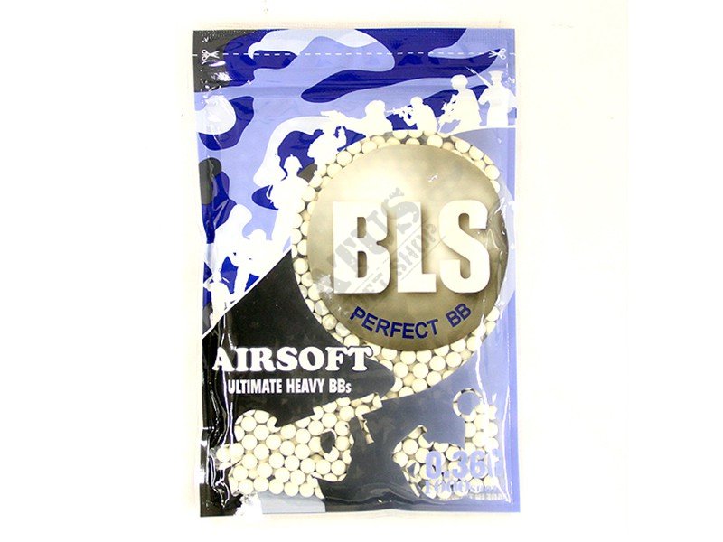 Airsoftové kuličky BLS Precision 0,36g/1000ks bílé