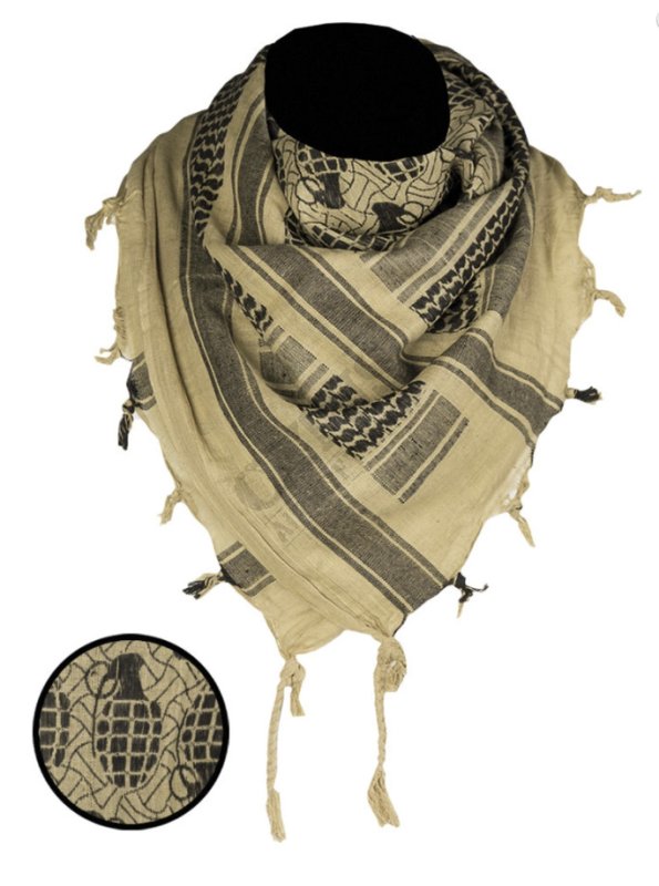 Arafat Šemagh granát Mil-Tec Černá-coyote 