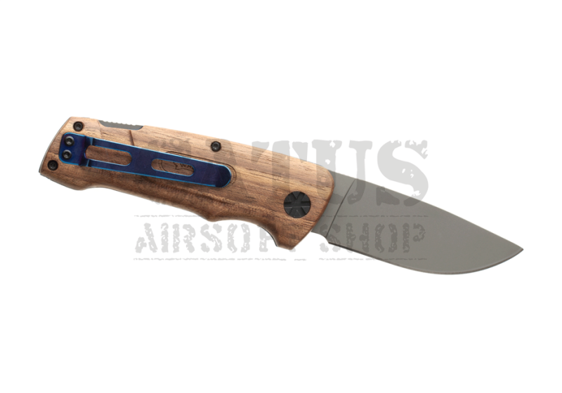 Folding Blue Wood Knife 2 Walther  
