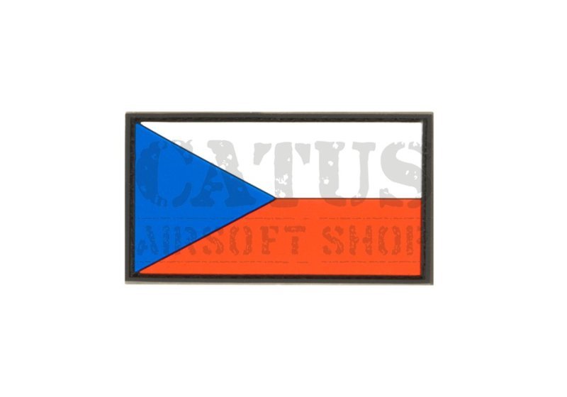 Nášivka na suchý zip 3D Česká vlajka JTG Biela 