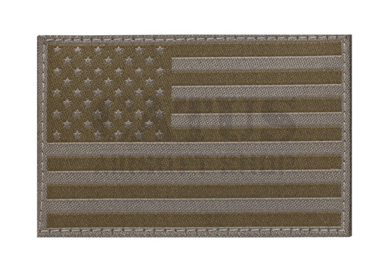 Nášivka na suchý zip s vlajkou USA Claw Gear Dark Grey 