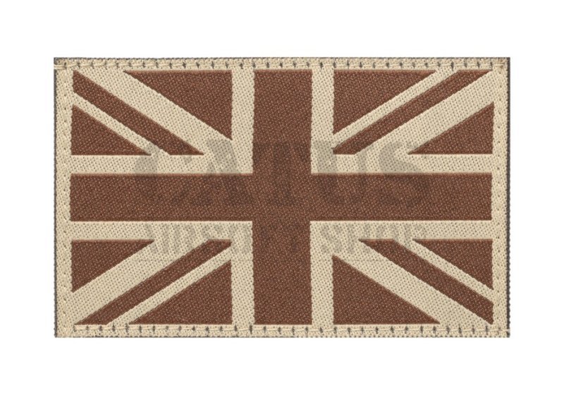 Nášivka na suchý zip Vlajka Velké Británie Claw Gear Desert 