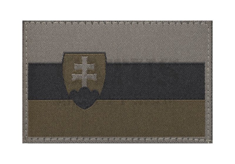 Nášivka na suchý zip Slovenská vlajka Claw Gear Dark Grey 