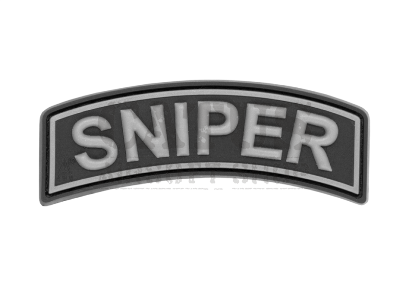 Nášivka na suchý zip 3D Sniper Tab Černo-bílá 