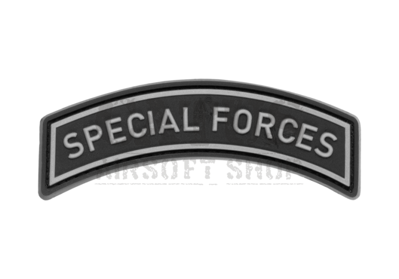 Nášivka na suchý zip 3D Special Forces Tab JTG Černo-bílá 