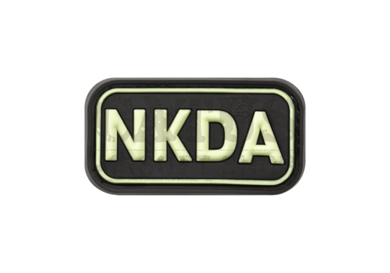 Nášivka na suchý zip 3D NKDA Glow in the Dark 