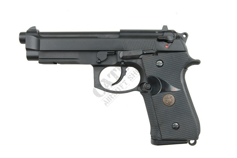WE airsoftová pistole GBB Bereta M9A1 Green Gas Černá 