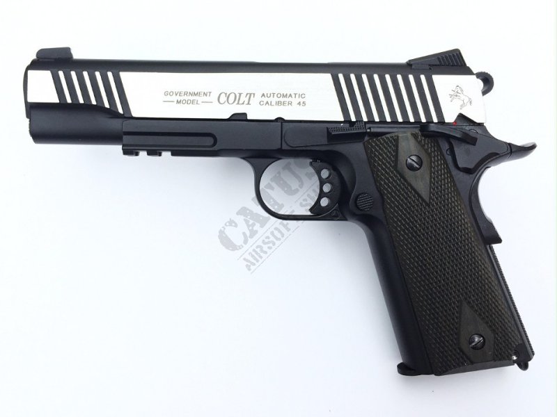 Cybergun airsoftová pistole GBB COLT 1911 Rail CO2 Černá 