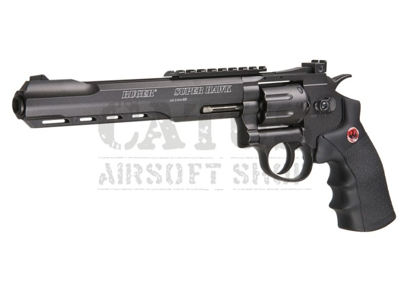 Airsoftová pistole Umarex NBB Ruger SuperHawk 8 Revolver Co2 Černá 