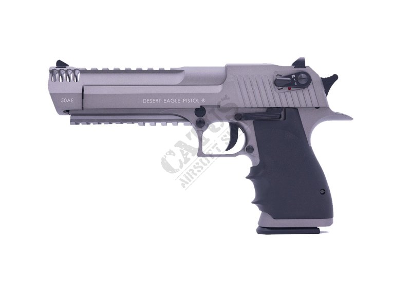 CyberGun airsoftová pistole GBB Desert Eagle L6 Co2 Silver 