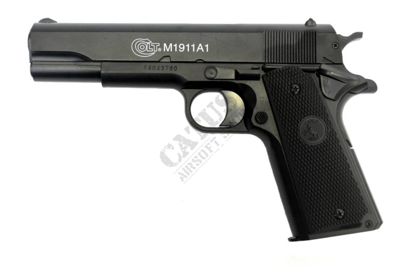 CyberGun airsoftová pistole manuál Colt 1911 A1 HPA kovový závěr Černá 