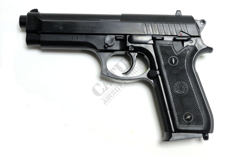 CyberGun airsoftová pistole manuál Taurus PT 92 Training Černá 