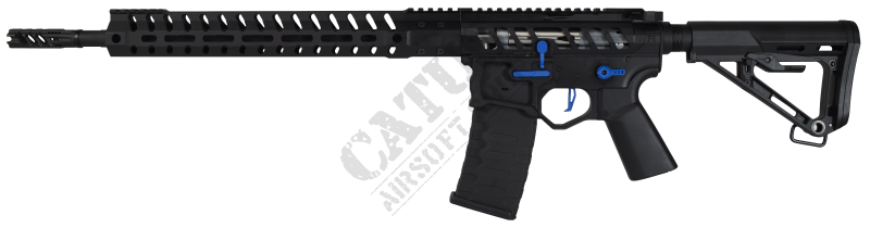 EMG F-1 Firearms airsoftová pistole UDR-15 AR15 2.0 eSilverEdge Černo-modrá 