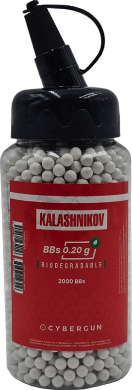Airsoftové kuličky BIO BB KALASHNIKOV 0,20g 2000 ks Bílá