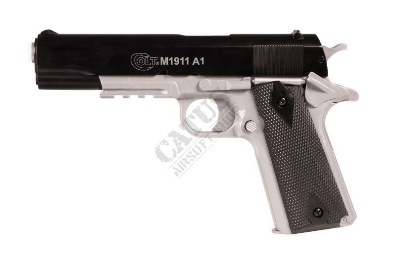 CyberGun airsoftová pistole manuál Colt 1911 A1 HPA kovový závěr Dual Tone 2 