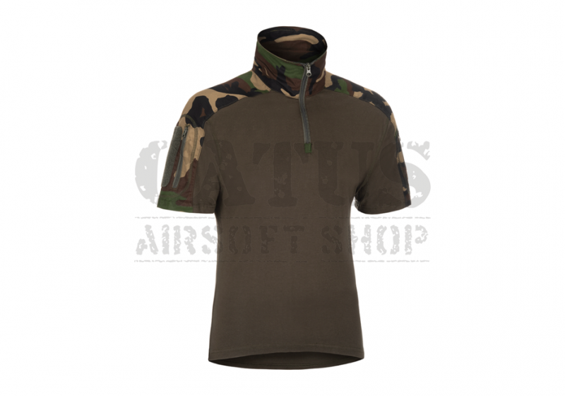 Taktické tričko Combat s krátkým rukávem Invader Gear Woodland XXL