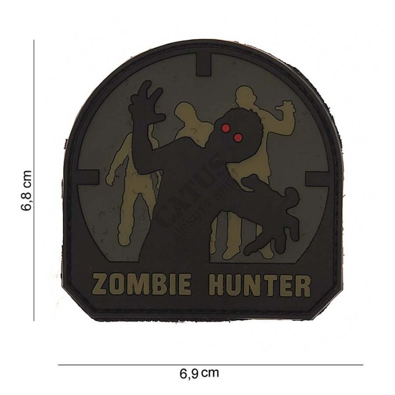 Nášivka na suchý zip 3D Zombie Hunter 101 INC Olive Drab 