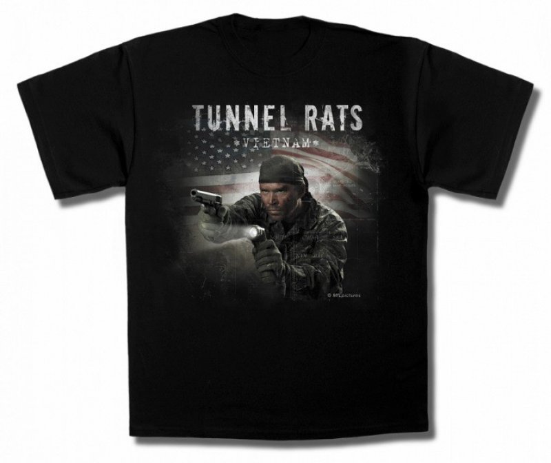 Tričko Tunnel Rats Mil-Tec Černá XL