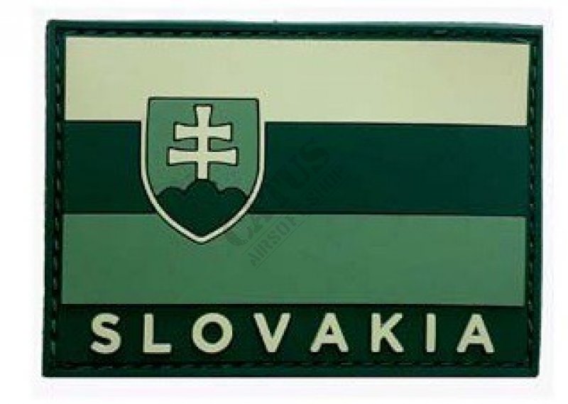 Nášivka na suchý zip 3D vlajka Slovenska Oliva 