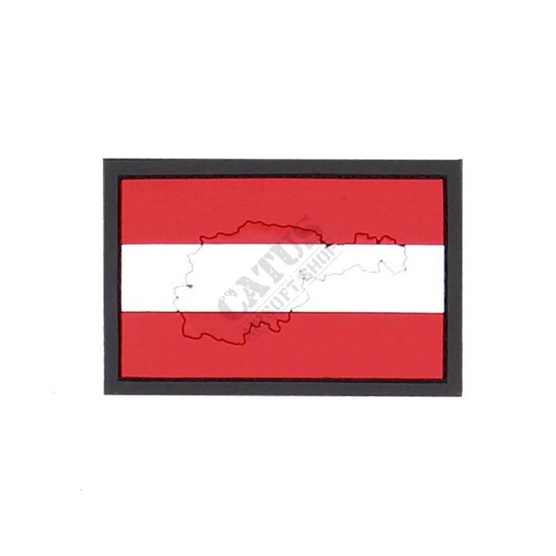 Nášivka na suchý zip 3D Rakouská vlajka 101 INC  