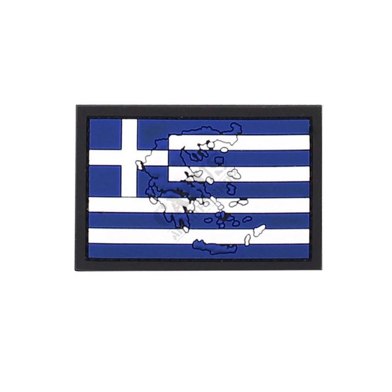 Nášivka na suchý zip 3D Řecká vlajka 101 INC  
