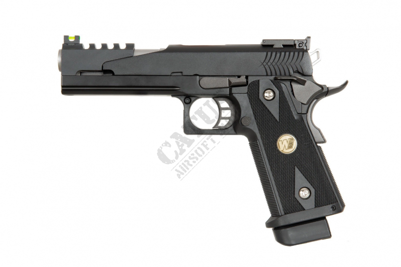 WE airsoftová pistole GBB Hi-Capa 5.1 Dragon Maple Leaf Green Gas Černá 