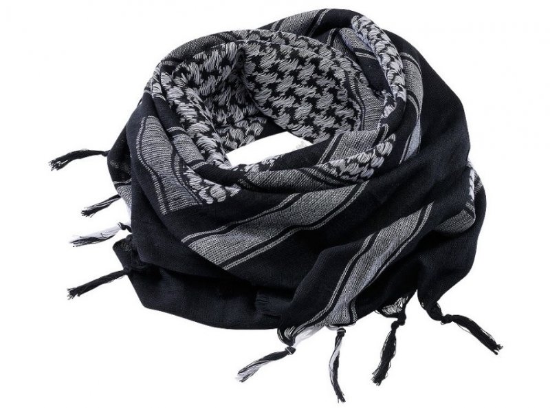Arafat Shemagh Brandit Černo-bílá 