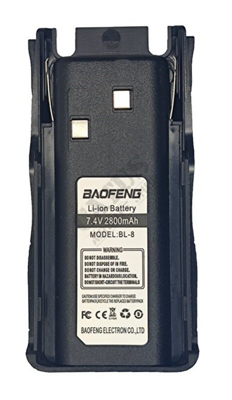 2800mAh baterie pro Baofeng GT-5 Černá 