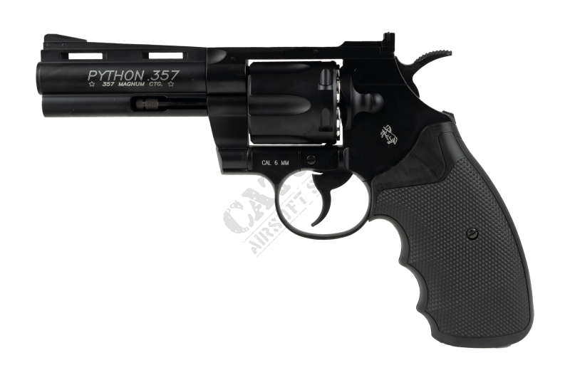 CyberGun airsoftová pistole NBB Colt PYTHON .357 4" Revolver CO2 Černá 