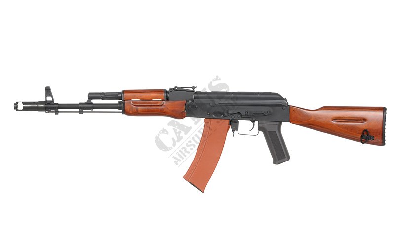 S&T Airsoftová zbraň AK-74N G3 Real Wood Černo-hnědá 