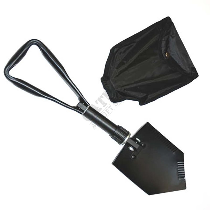 Three-piece all-metal folding spade with Fosco sheath Black 