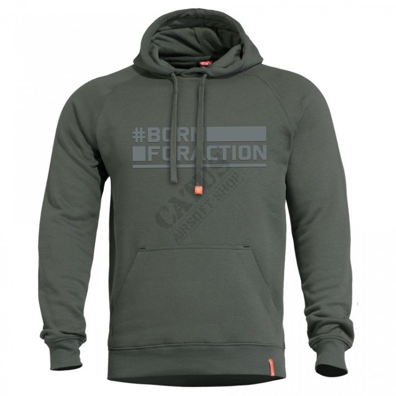 Hoodie Phaeton "Born For Action" Pentagon Camo green XL