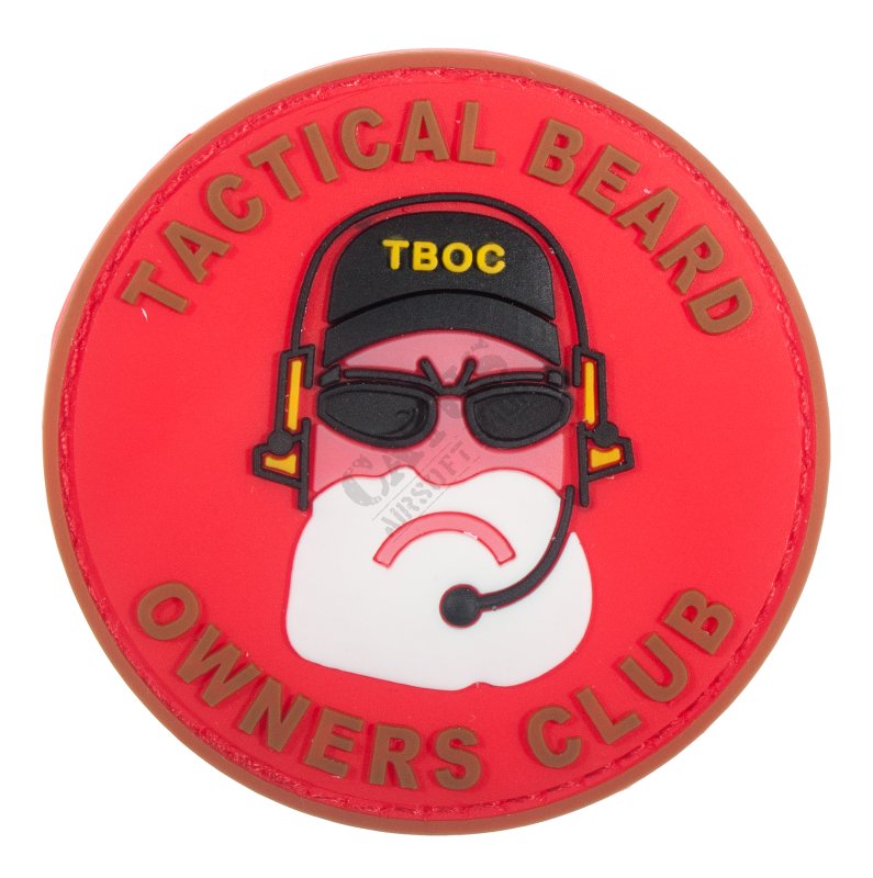 Nášivka na suchý zip 3D Tactical Beard Owners Club Delta Armory Červeno-hnědá 