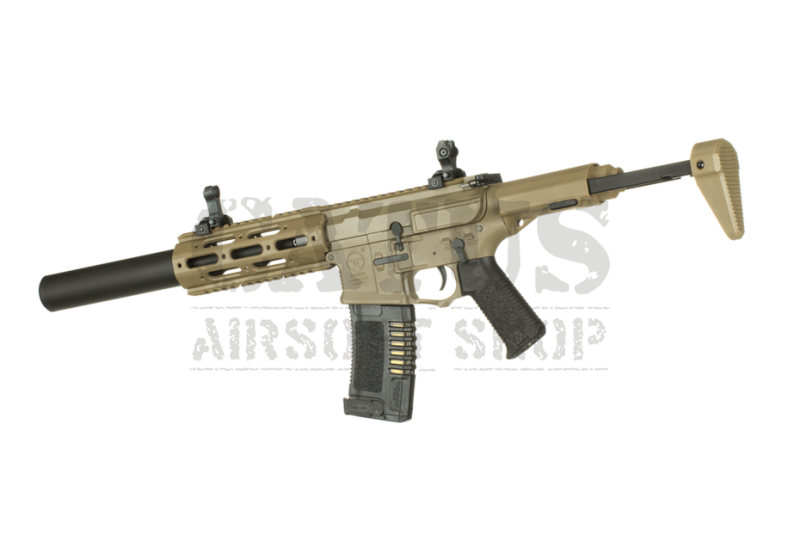 Pistolet airsoft Amoeba M4 AM-014 EFCS Tan du désert 