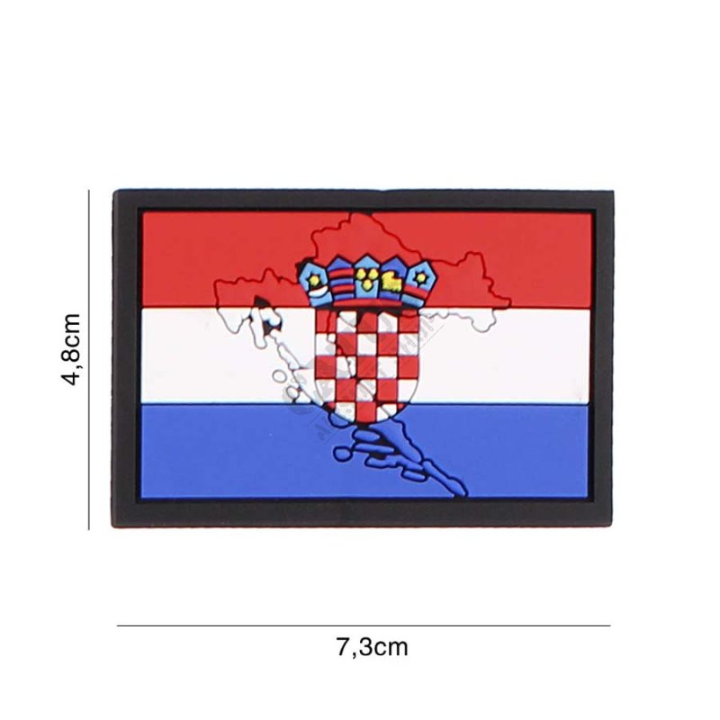 Nášivka na suchý zip 3D vlajka Chorvatska 101 INC  
