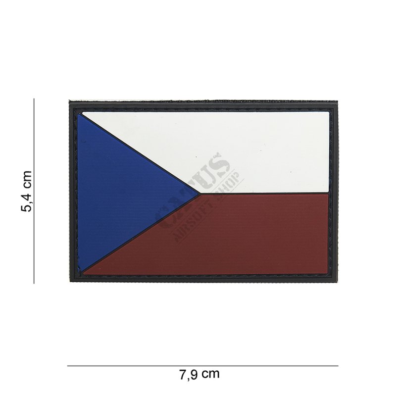 Nášivka na suchý zip 3D Česká vlajka 101 INC  