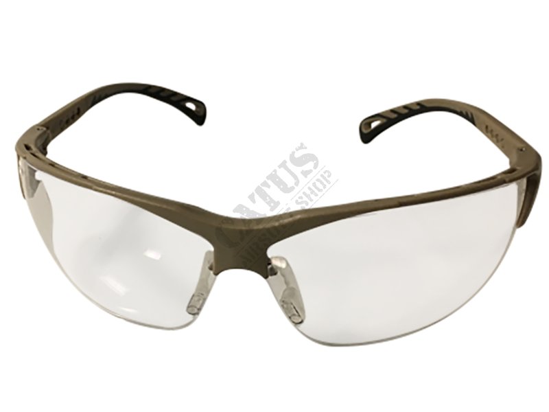 Ochranné brýle čiré Strike Systems ASG Tan 