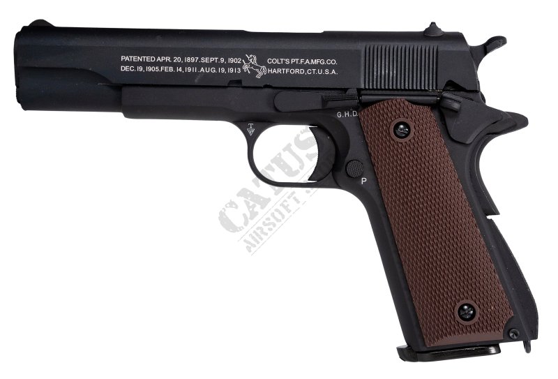 Airsoftová pistole Cybergun GBB Colt 1911 A1 C02 Černá 