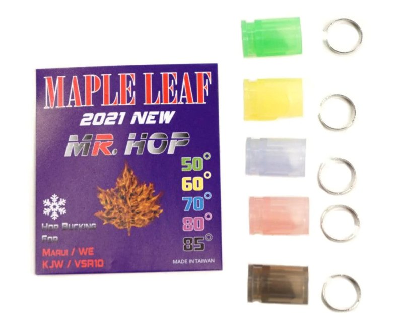 Airsoft MR silicone Hop-Up rubber for VSR-10 and GBB 80° Maple Leaf Pink 